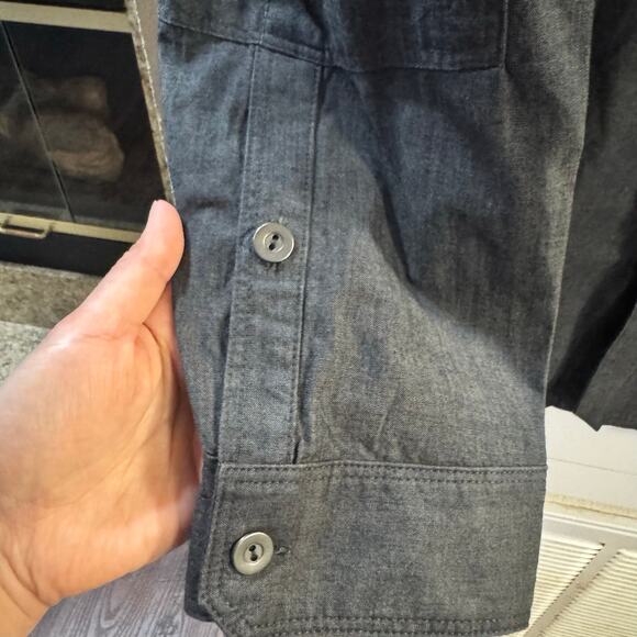 Triple Aught Design Made in USA Charcoal LS Button Down Shirt Men’s Sz 3XL Metal - Picture 4 of 7